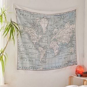 Urban Outfitters Map Tapestry